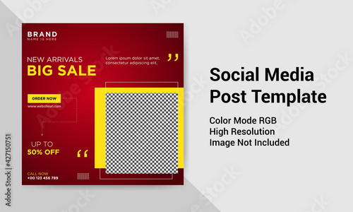 Fashion Sale  social media banner design template