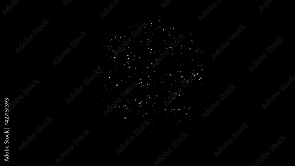 Gold dust particles fly in slow motion in the air lingering slowly. Dust Particles Background Bokeh Lights Background on Black Background 4k Footage Snow Particles Background. Gold dust particles fly in slow motion in the air lingering slowly. Dust Particles Background Bokeh Lights Background on Black Background 4k Footage Snow Particles Background.