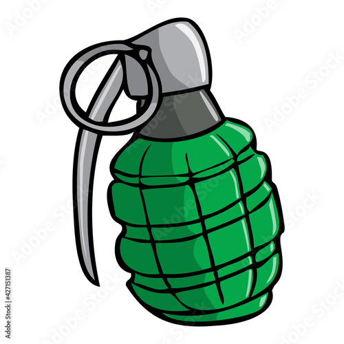 grenade vector illustration,isolated on white background