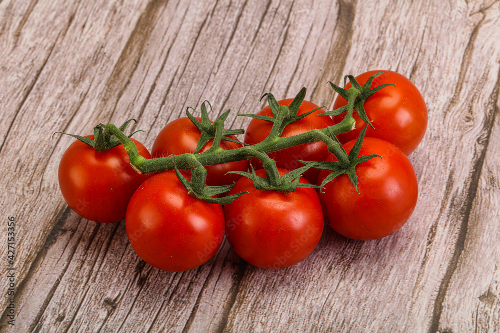 Fresh ripe cherry tomato branch Fresh ripe cherry tomato branch