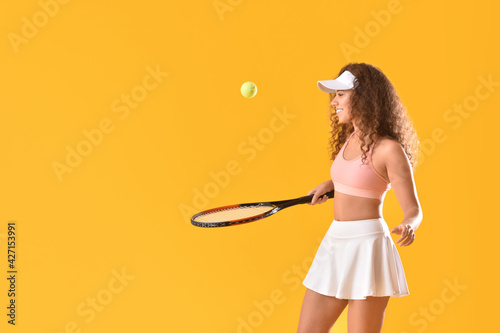 Beautiful young woman with ...