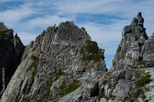 剱岳への登山風景、別山尾根ルート