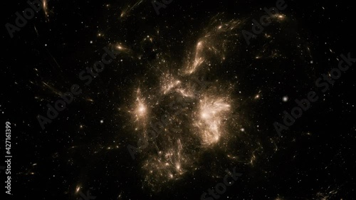 Stars background. Flying Through Space. 