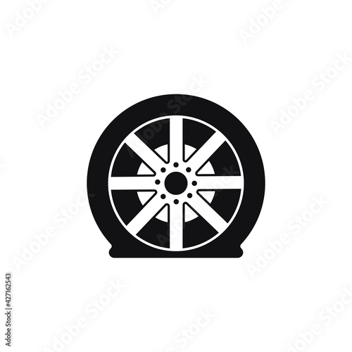 The flat tire icon
