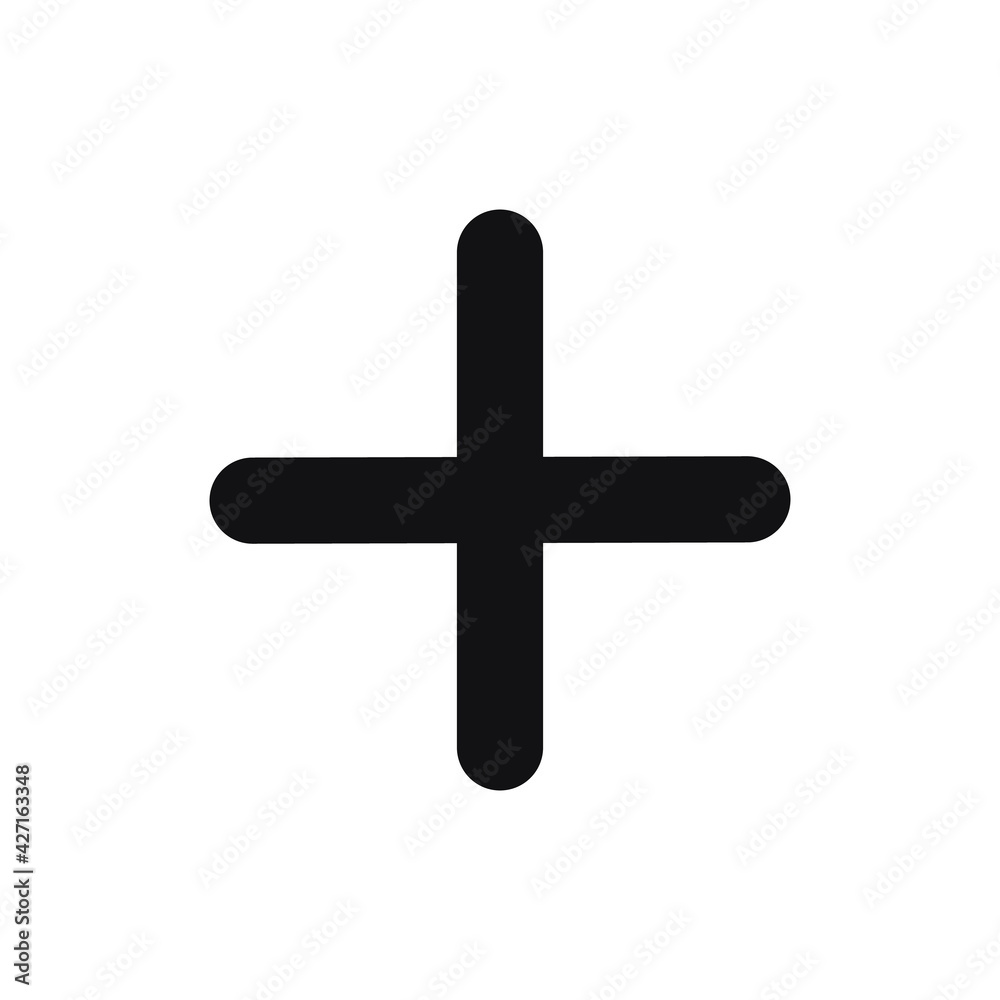 plus icon vector sign isolated on white background. plus icon vector sign isolated on white background.