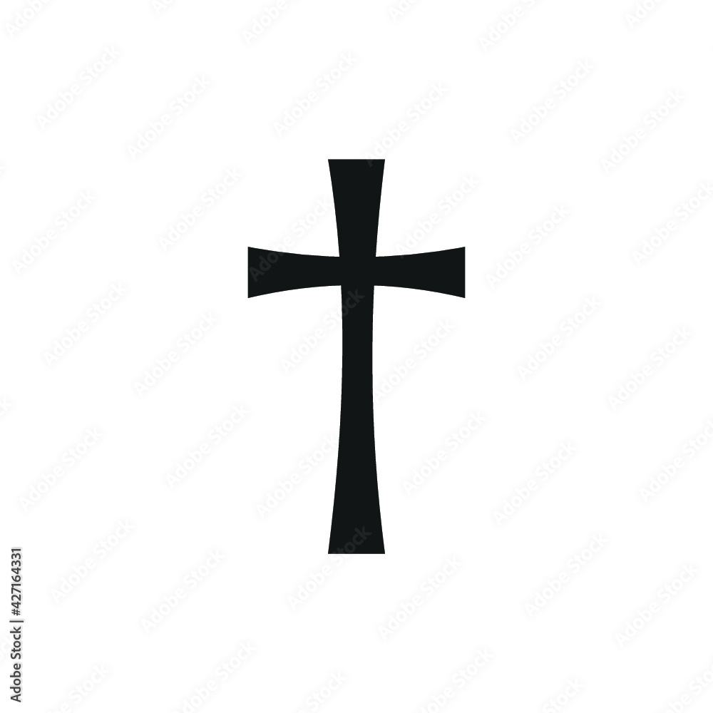 religion symbol, cross icon. Element of religion symbol illustration. Signs and symbols icon can be used for web, logo