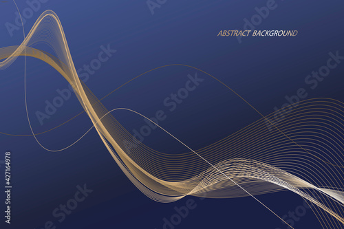 Modern abstract background, curved lines. wavy pattern. curved linear pattern	