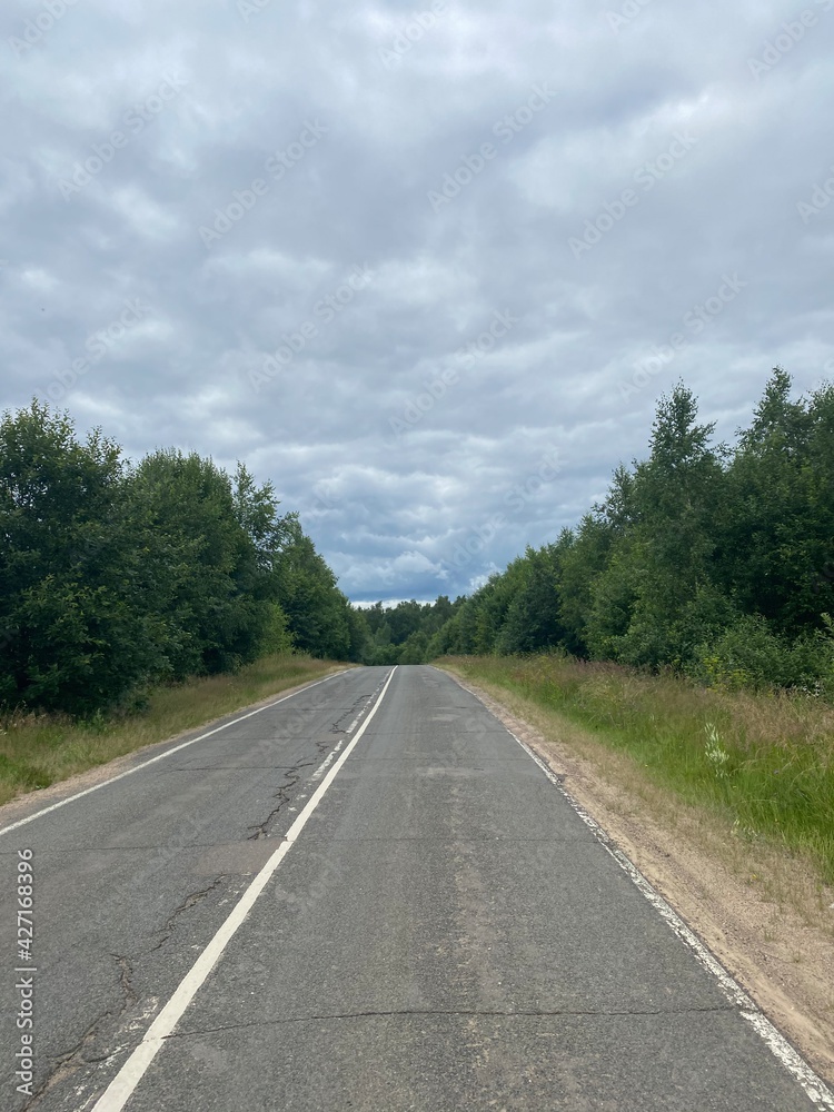 road in the countryside