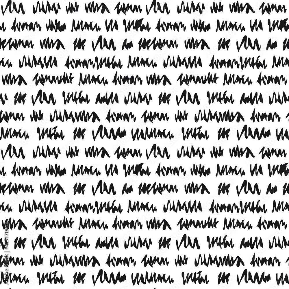 Unreadable text seamless pattern. A seamless pattern made with hand drawn unreadable text.