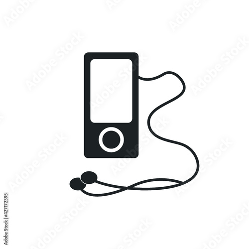 music player icon. sign design