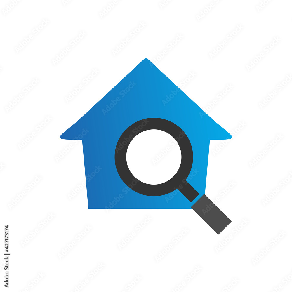 Illustration Vector Graphic of House Search Logo. Perfect to use for Technology Company Illustration Vector Graphic of House Search Logo. Perfect to use for Technology Company