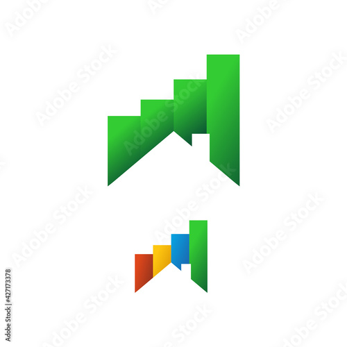 Illustration Vector Graphic of Graph House Logo. Perfect to use for Accounting Company