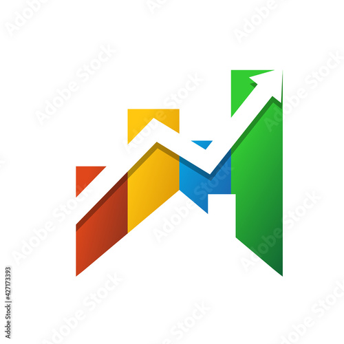 Free Download Illustration Vector Graphic of Graph House Logo. Perfect to use for Accounting Company - GFXLoad