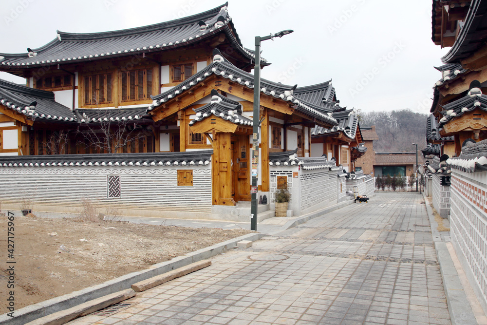 Eunpyeong Hanok Village, in Seoul, South Korea, Feb. 9, 2021