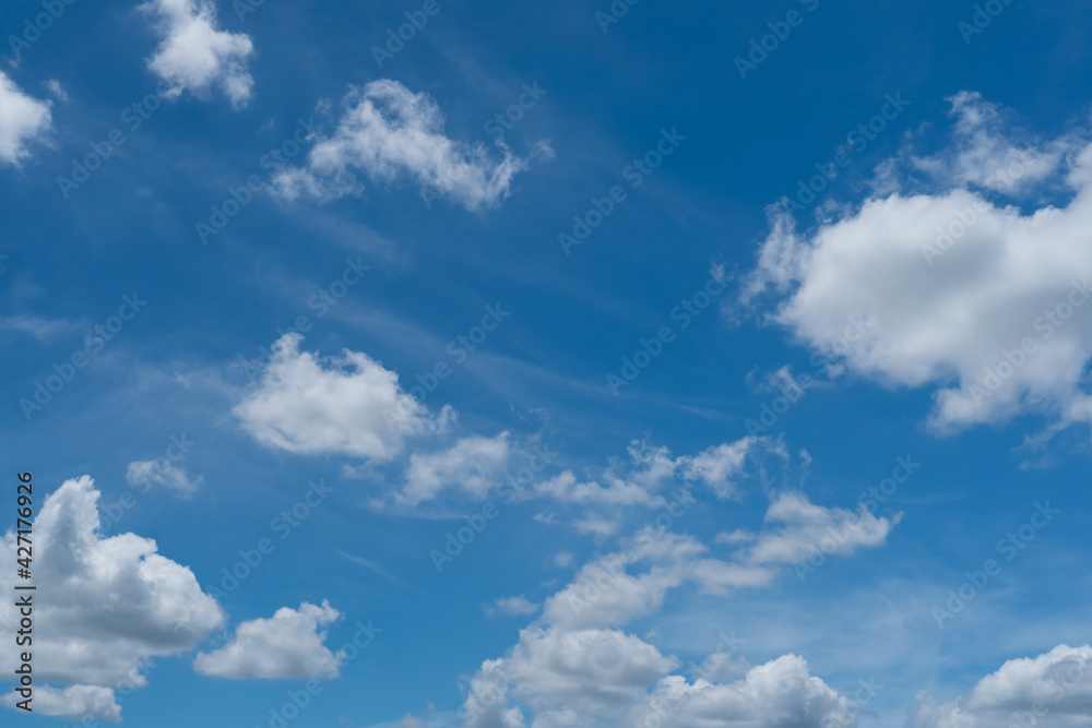 Copy space minimal concept of summer blue sky and white cloud abstract background. Copy space minimal concept of summer blue sky and white cloud abstract background.