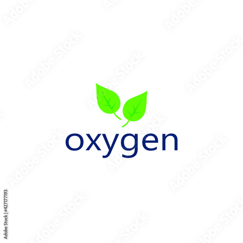 picture of two green leaves above the oxygen sentence © Faried