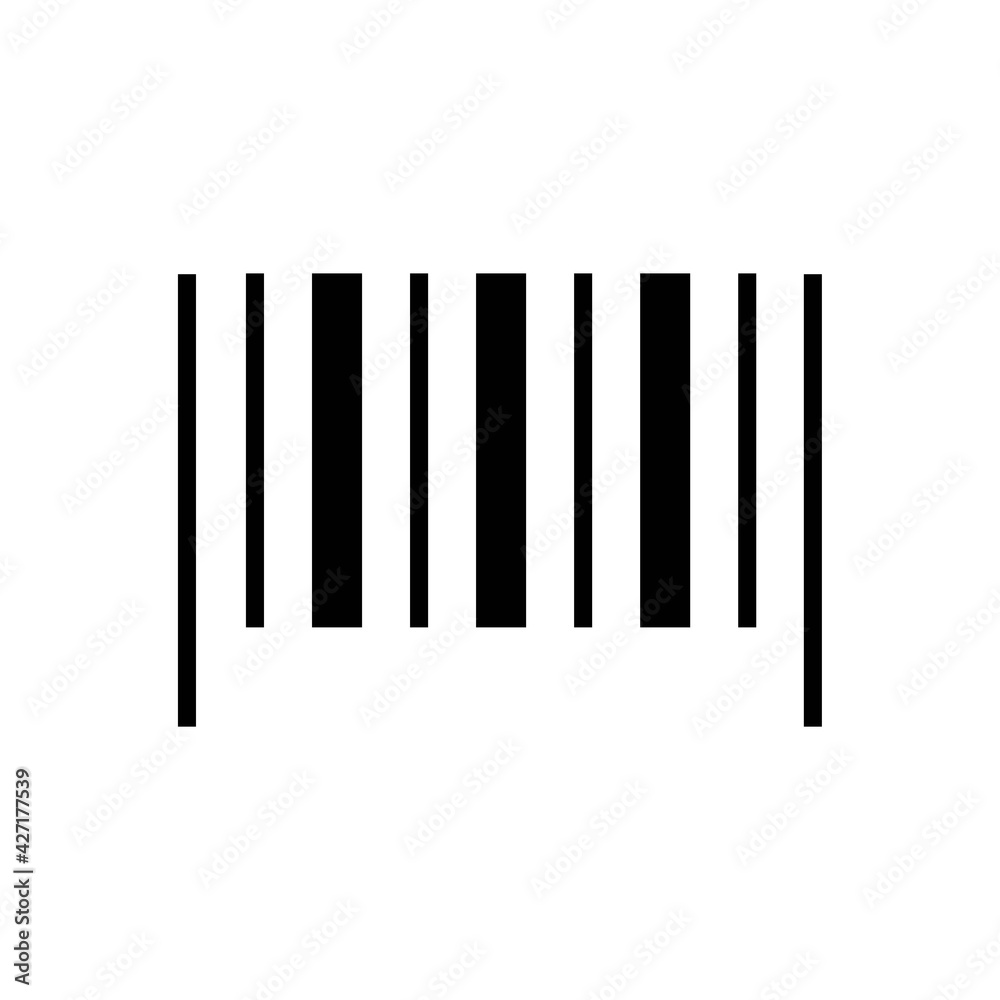 Barcode sample thin line icon in black for smartphone scanning. Isolated on white background. Illustration in trendy flat style for app, graphic design, infographic, web site, ui, ux. Vector EPS 10 Barcode sample thin line icon in black for smartphone scanning. Isolated on white background. Illustration in trendy flat style for app, graphic design, infographic, web site, ui, ux. Vector EPS 10