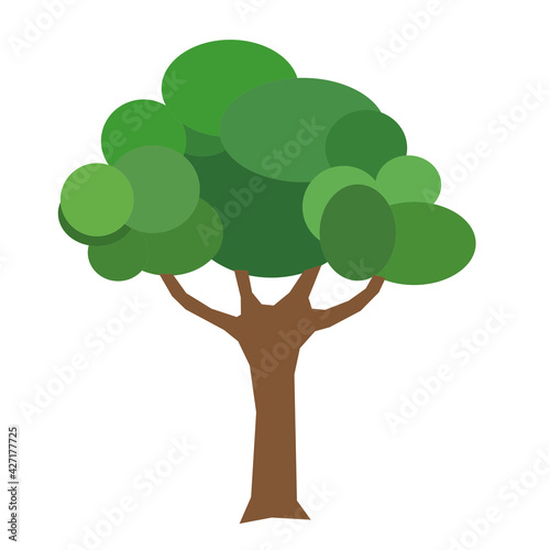 Graphic illustration image tree icon