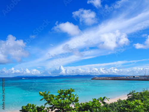 beach with sky © KIKKO