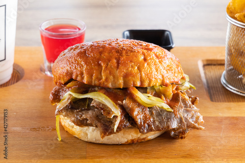 a fresh and tasty hamburger