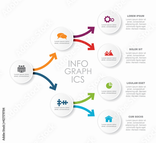 Infographic design template with place for your data. Vector illustration.