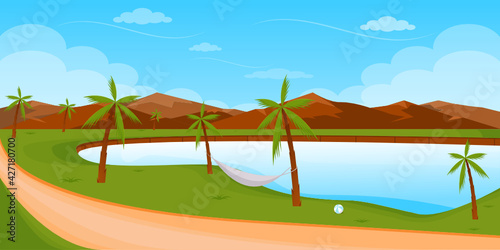 
A beach wallpaper portraying natural holiday view

