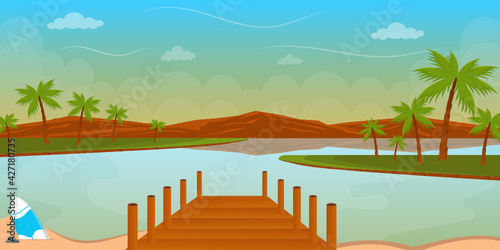 
A beach wallpaper portraying natural holiday view

