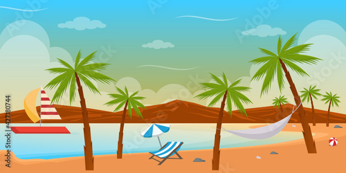  A beach wallpaper portraying natural holiday view