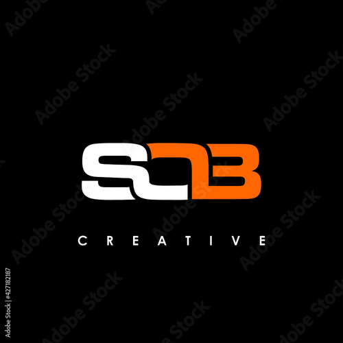 SOB Letter Initial Logo Design Template Vector Illustration