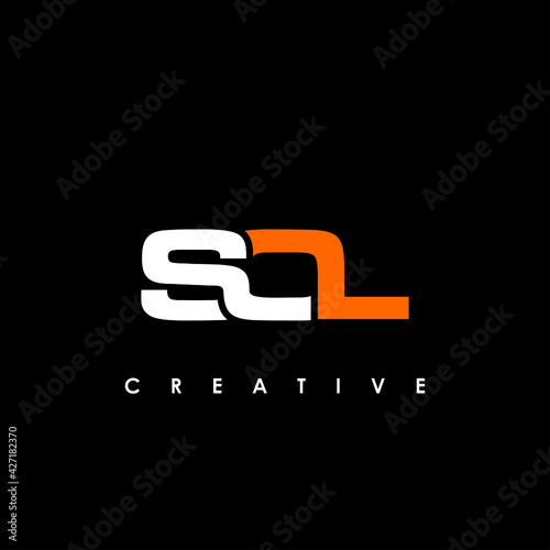 SOL Letter Initial Logo Design Template Vector Illustration