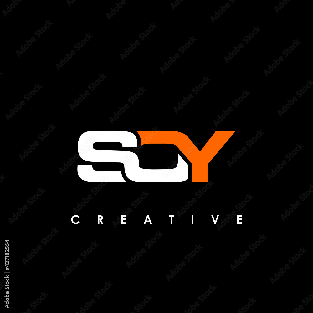 SOY Letter Initial Logo Design Template Vector Illustration SOY Letter Initial Logo Design Template Vector Illustration