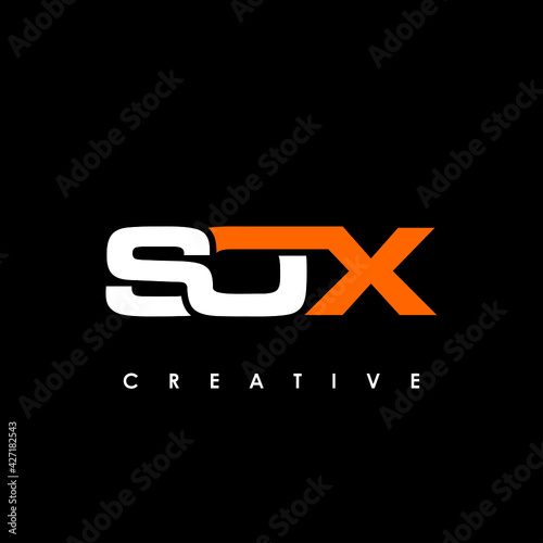 SOX Letter Initial Logo Design Template Vector Illustration
