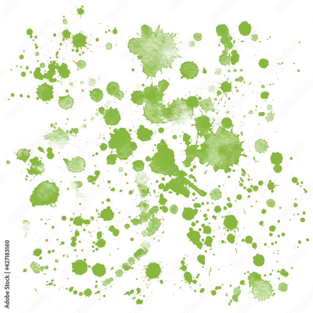 Set watercolor green blobs, isolated on white background. Watercolor background for textures. Abstract watercolor background Set watercolor green blobs, isolated on white background. Watercolor background for textures. Abstract watercolor background