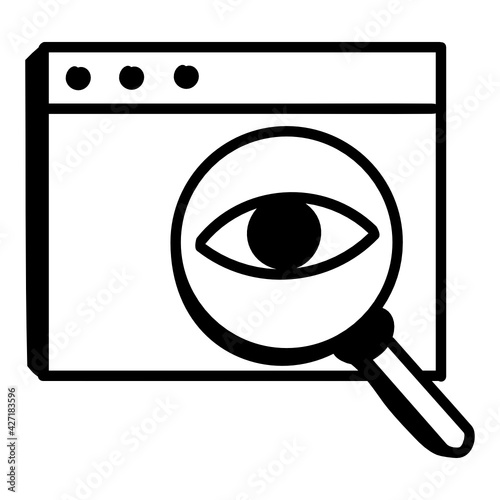 
Web monitoring editable doodle style 

