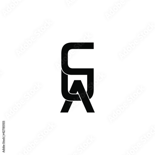 cua letter original monogram logo design