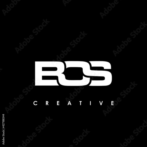 BOS Letter Initial Logo Design Template Vector Illustration