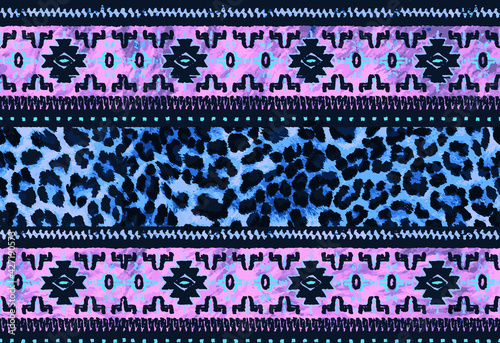abstract seamless leopard print	
