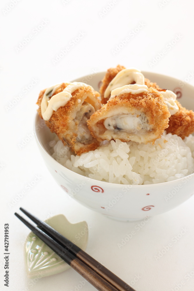 Japanese style fried breadcrumbs and oysters Japanese style fried breadcrumbs and oysters