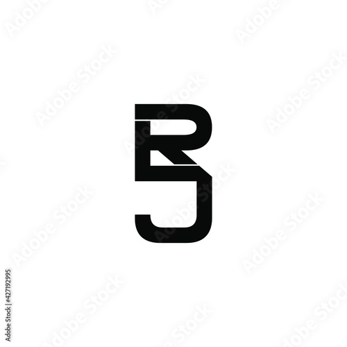 rj letter original monogram logo design