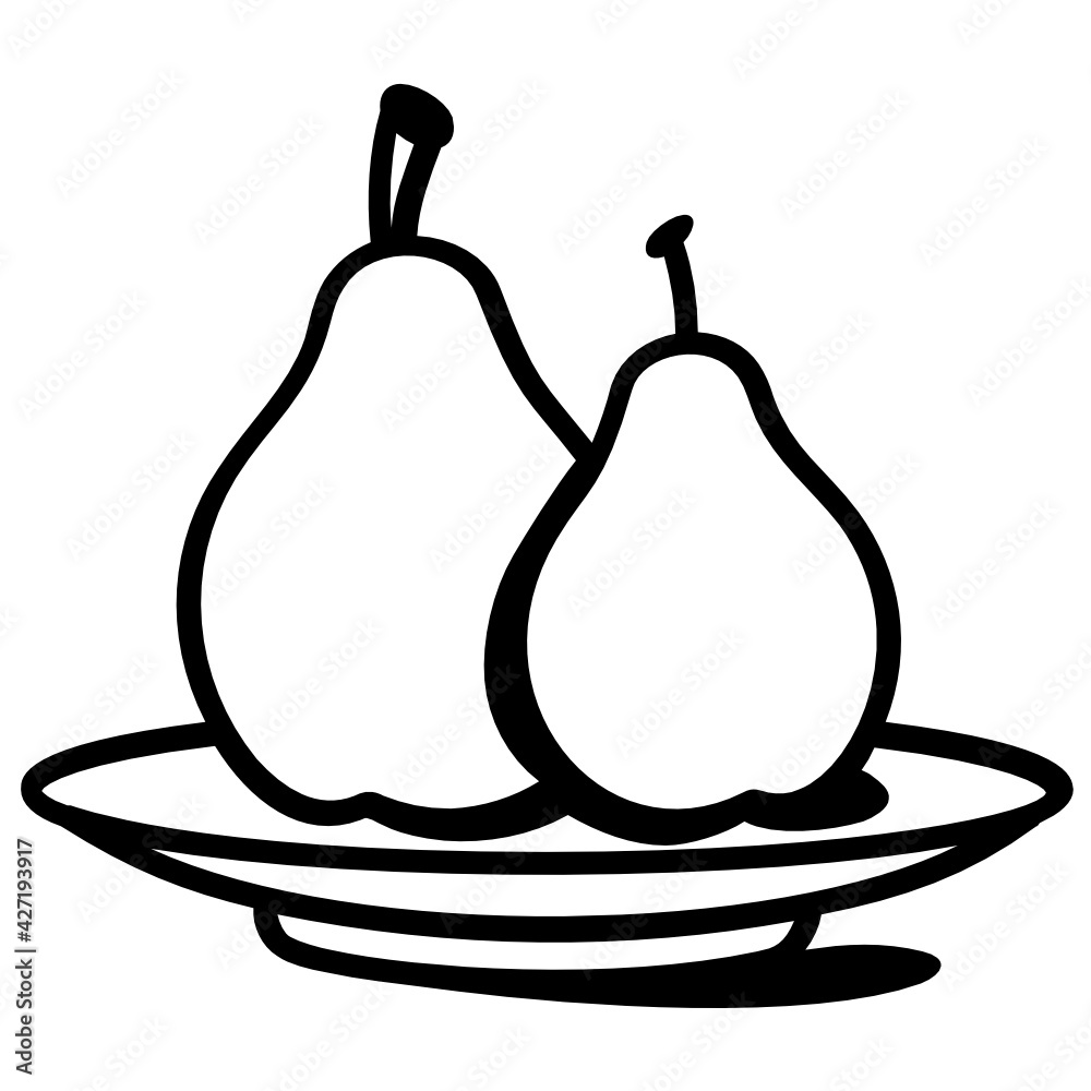 Doodle design icon of pear, editable vector
Doodle design icon of pear, editable vector