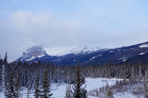Snow in the Canadian Rocky Mountains