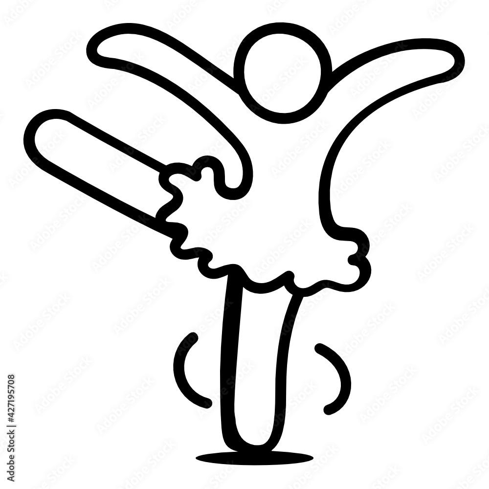 A modern style icon of dancing guy
A modern style icon of dancing guy