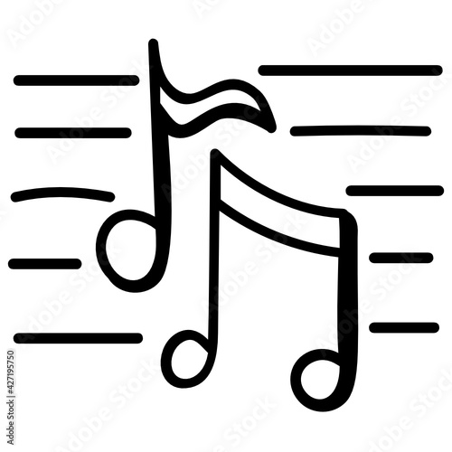 
A perfect design vector of lyrics icon

