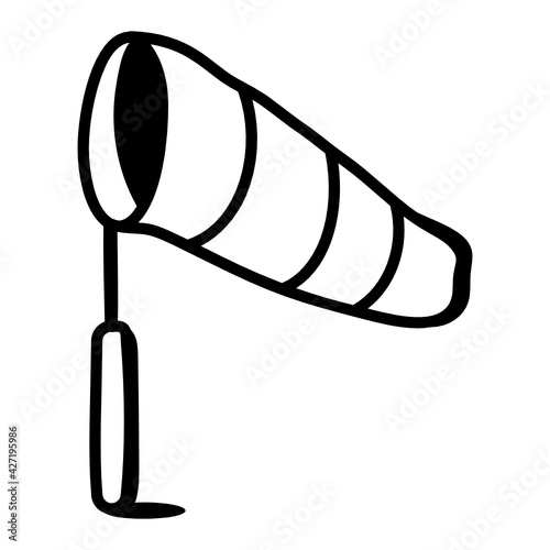 
A doodle style icon of winsock, editable vector 

