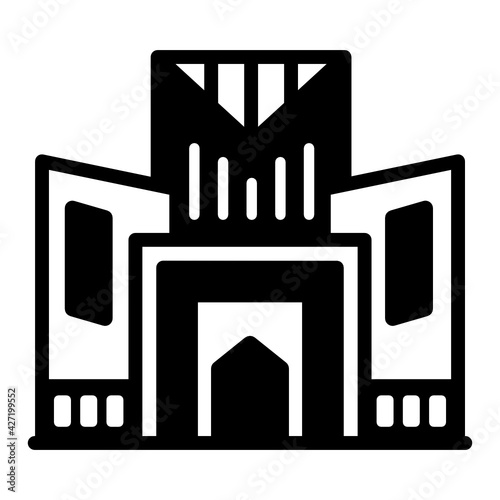 
Supreme court of pakistan is well designed in glyph icon 

