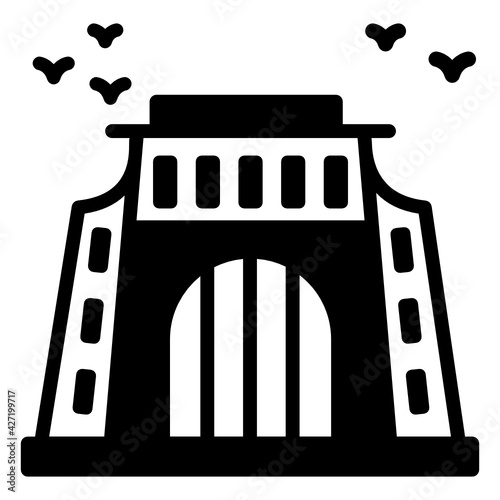 
Voortrekker monument glyph icon is premium and easy to download 

