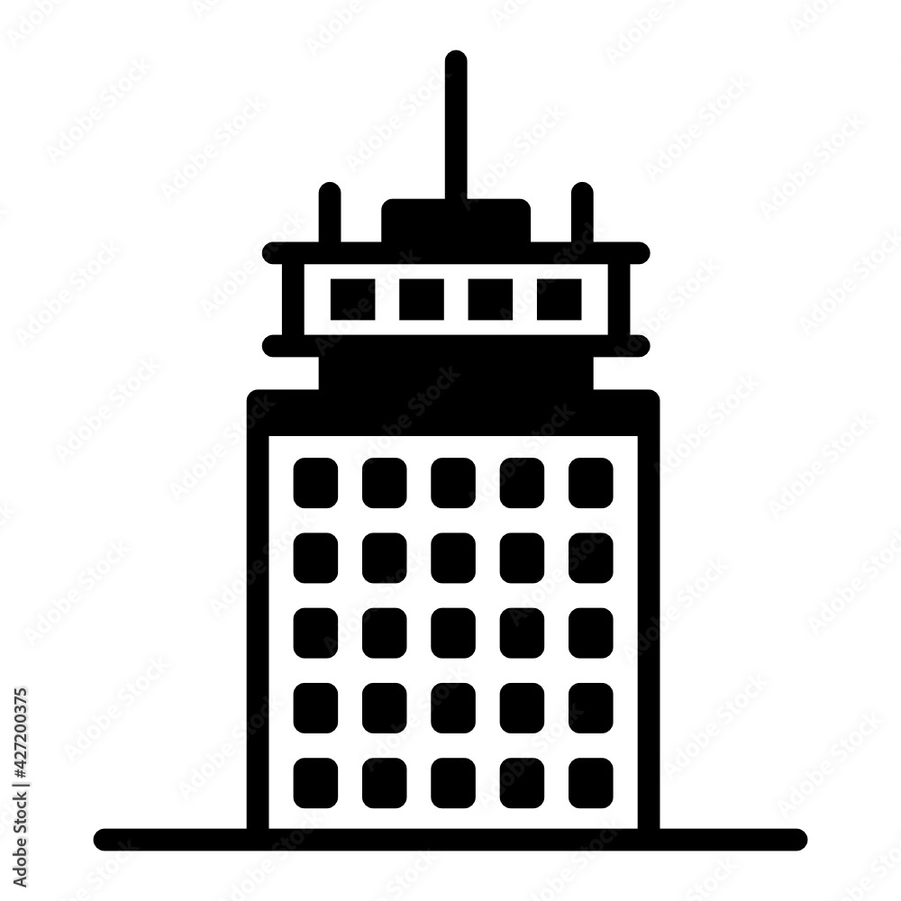Prudential tower in tokyo, solid icon design
Prudential tower in tokyo, solid icon design