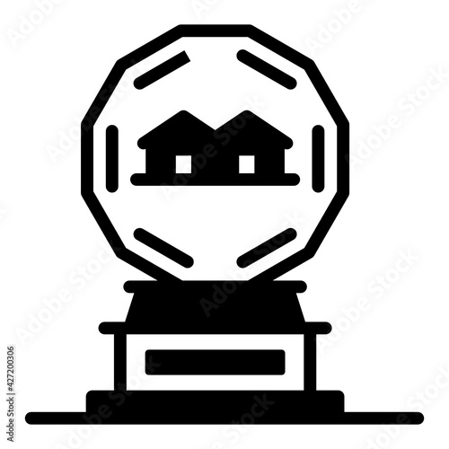 
The big nickel, candain nickel solid icon

