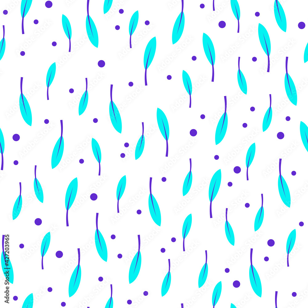 Seamless pattern. Stylized and leaves on white background. Seamless pattern. Stylized and leaves on white background.