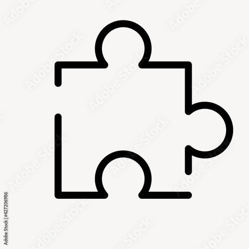 Jigsaw icon business solution symbol